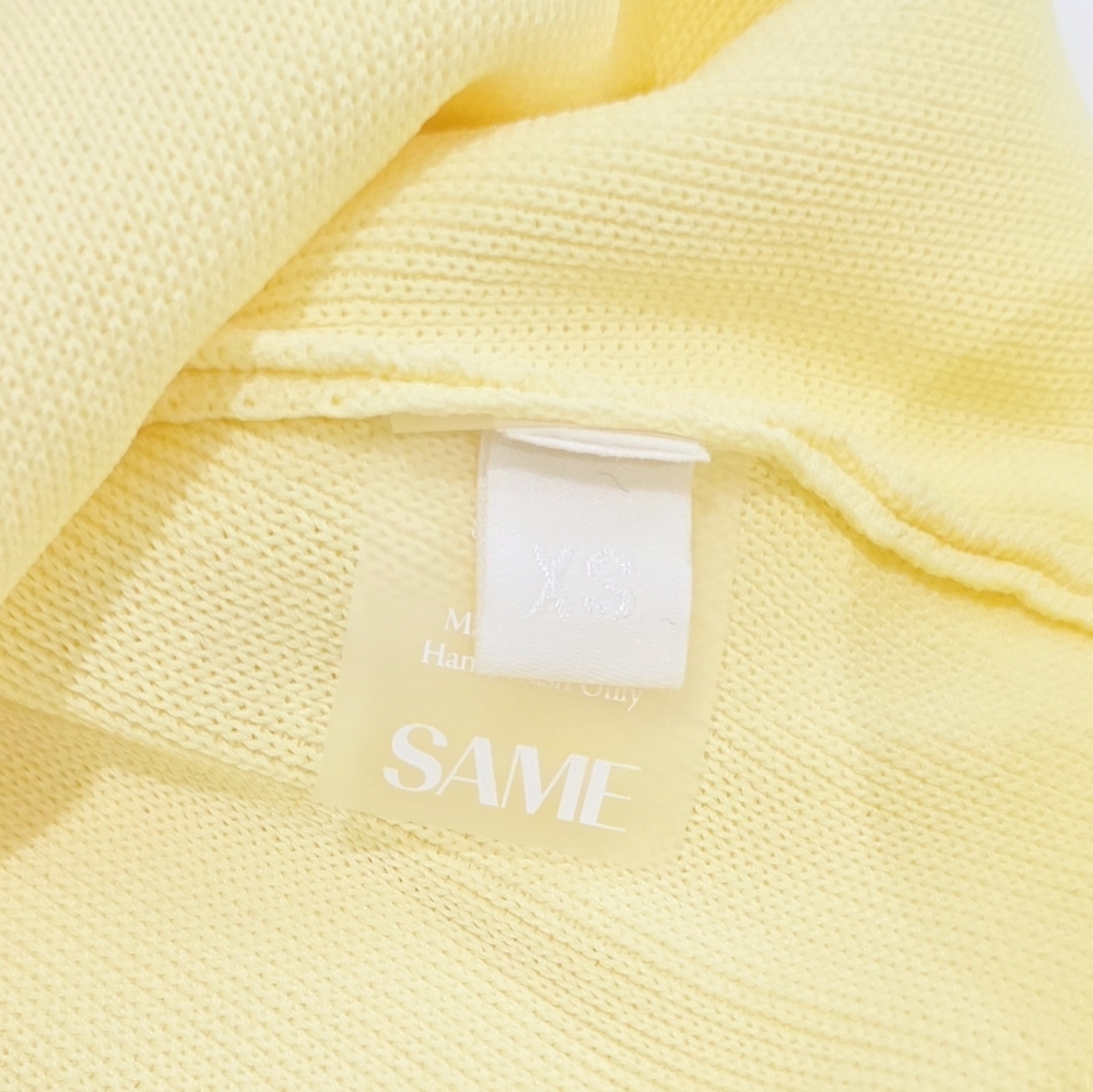 SAME Ruffle Hem Crop Top (Butter Yellow, Size XS) - Picture 6 of 6